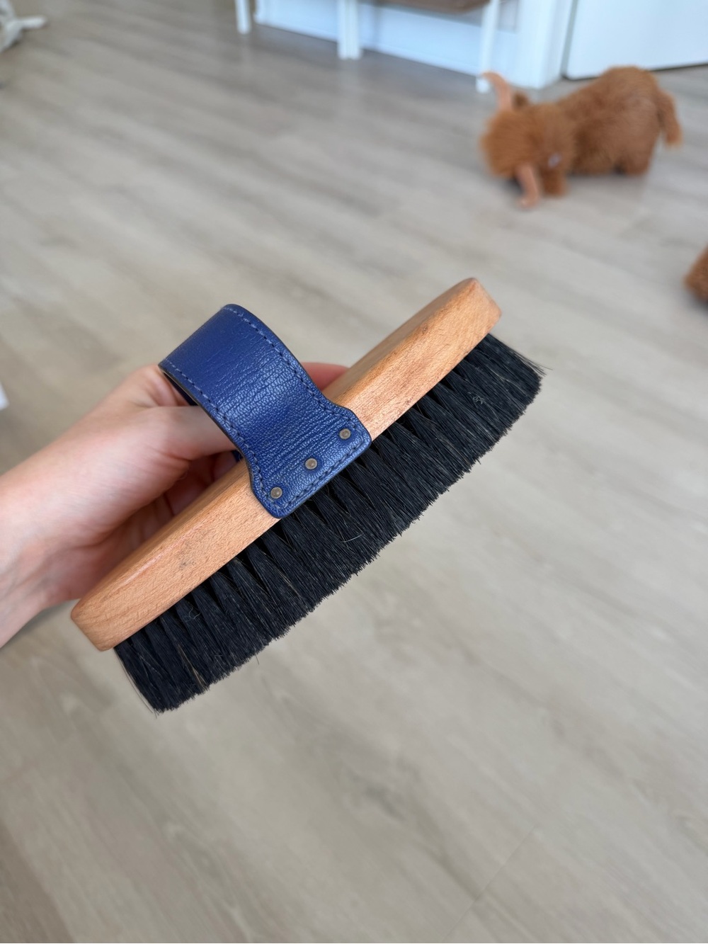 Hermes Sellier horse soft brush